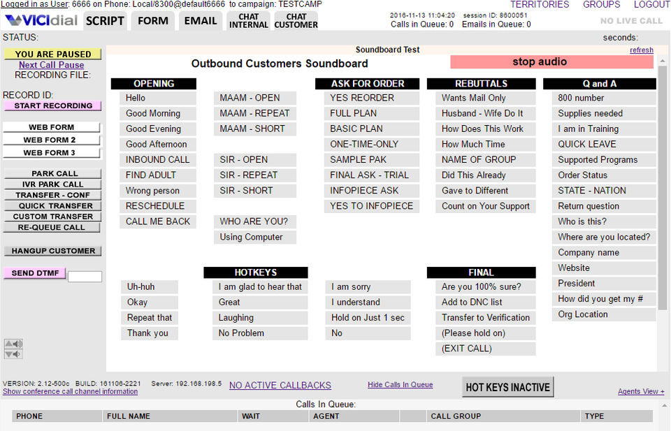 Soundboard example