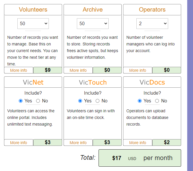 Volgistics pricing