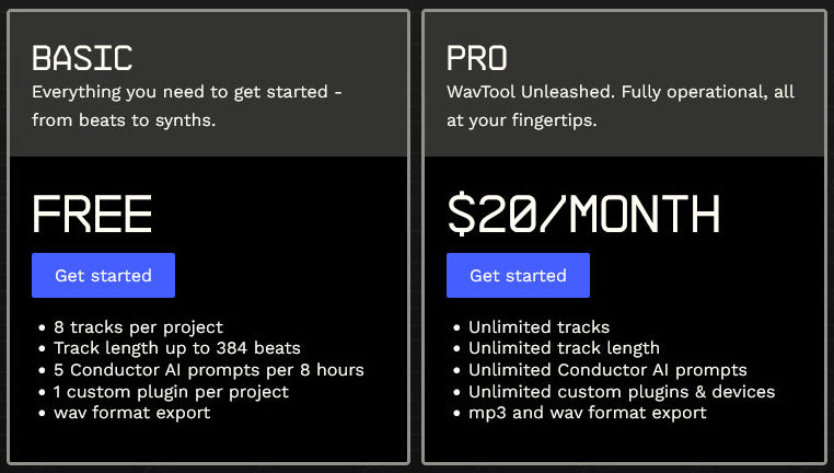 WavTool pricing