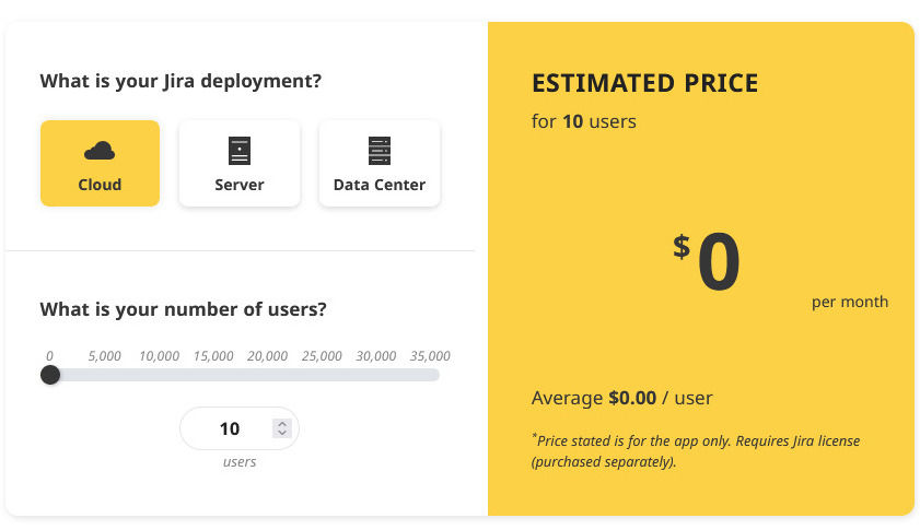 WBS Gantt-Chart for Jira pricing