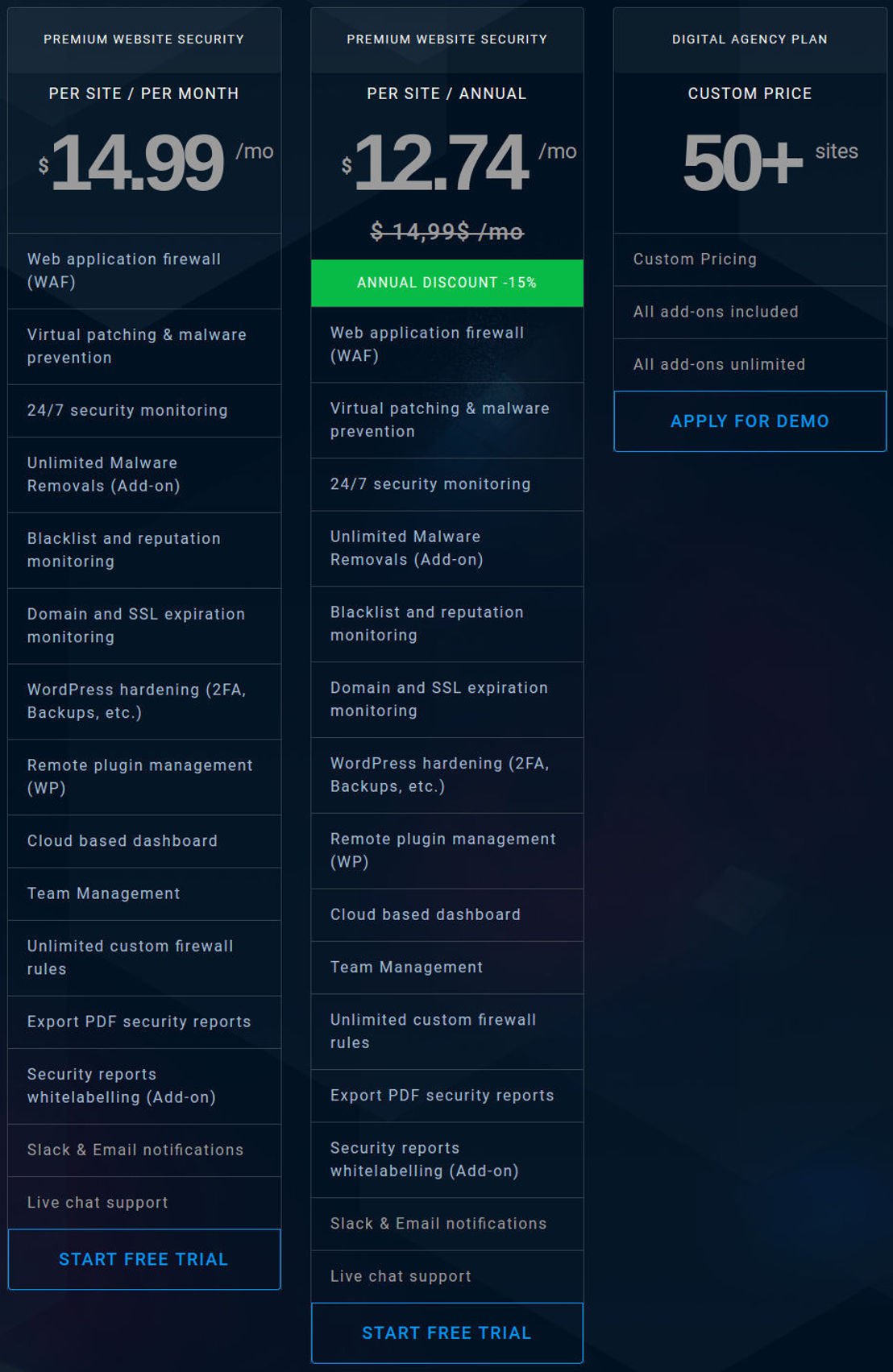 webarx pricing