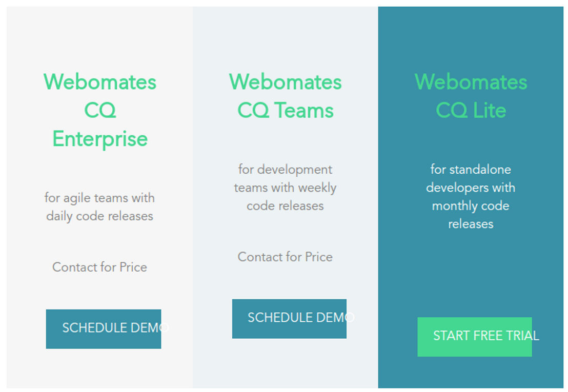 Webomates pricing