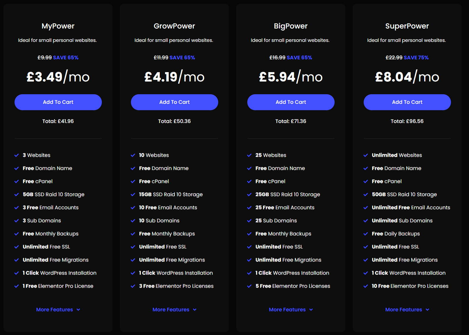 WebPower pricing