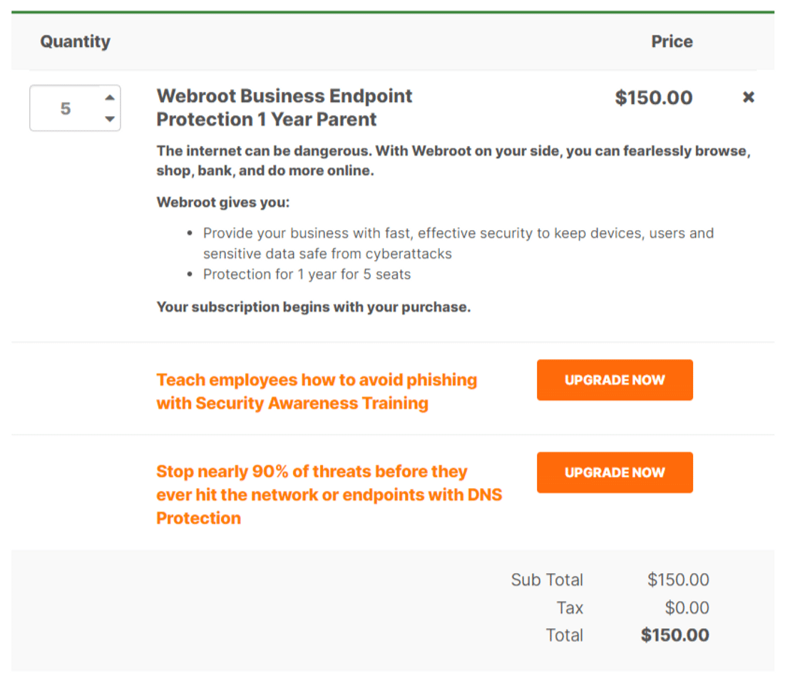 webroot-business-endpoint-protection pricing