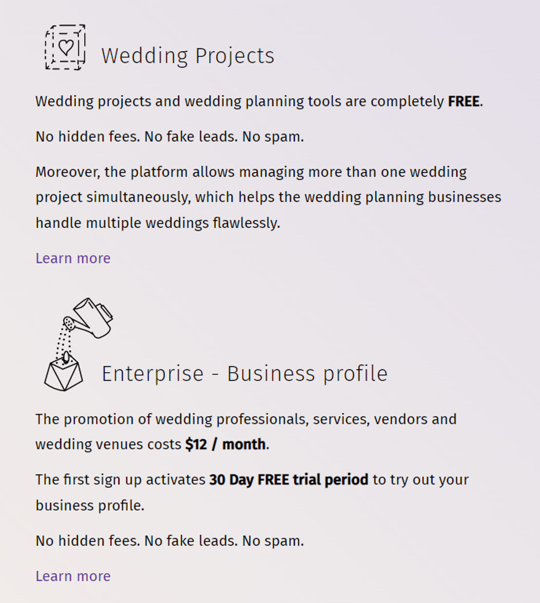 Wedding Planning Assistant pricing