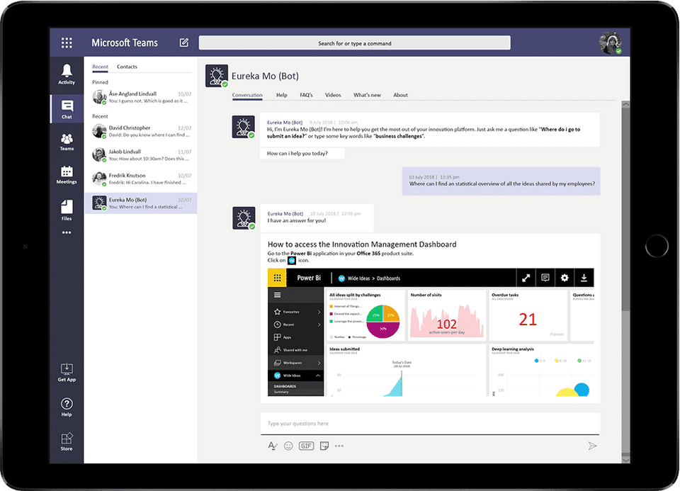 WideIdeas integration with teams