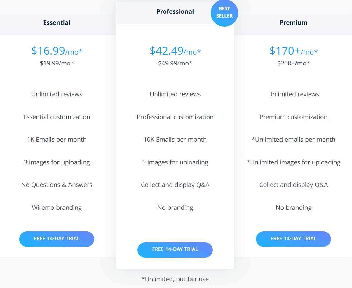 Wiremo pricing