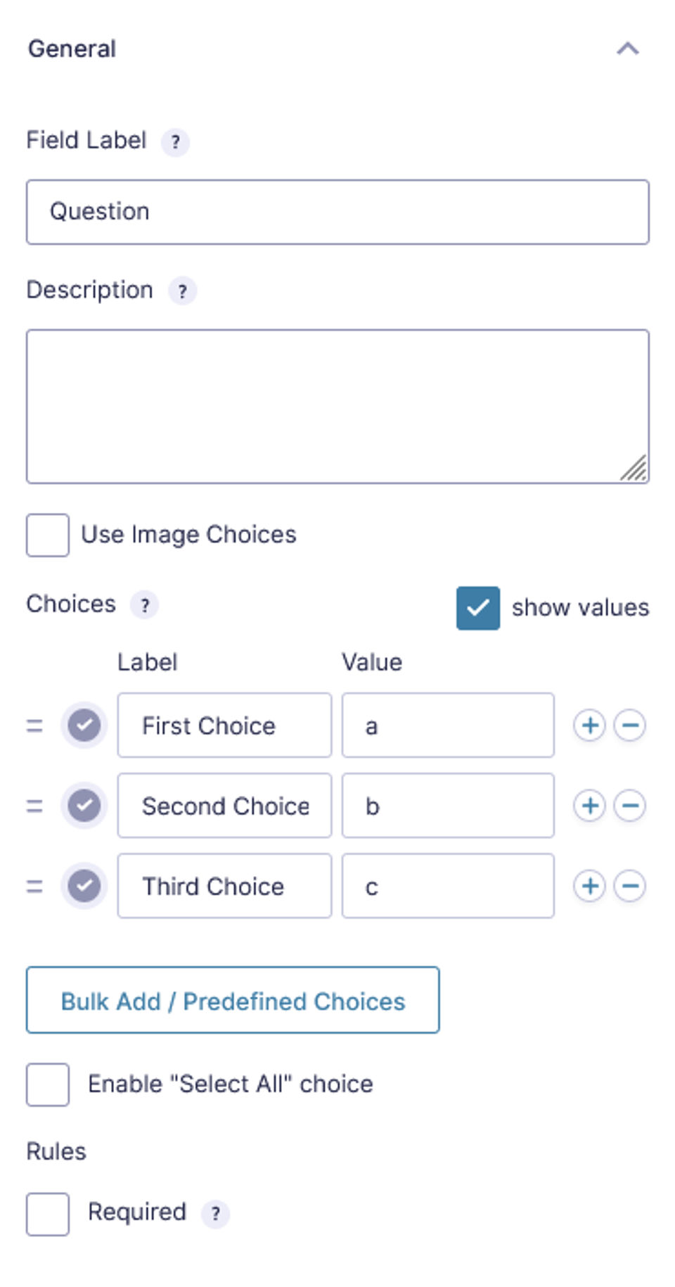 Quiz Format