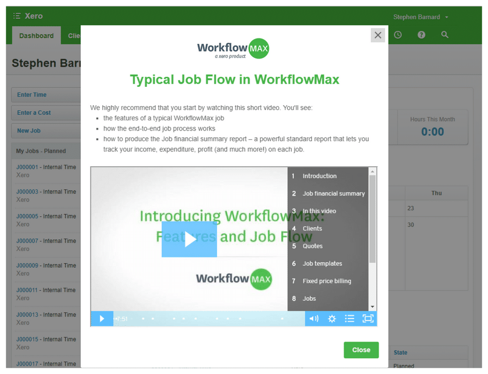 Appcues modal screen describing a typical job flow-thumb