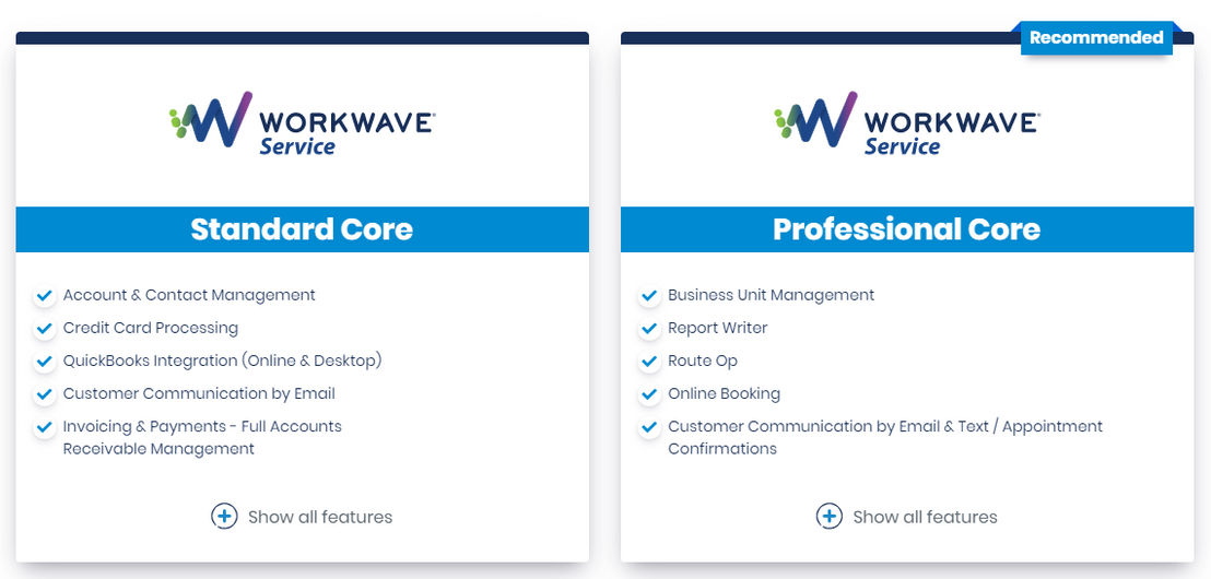 WorkWave Service pricing