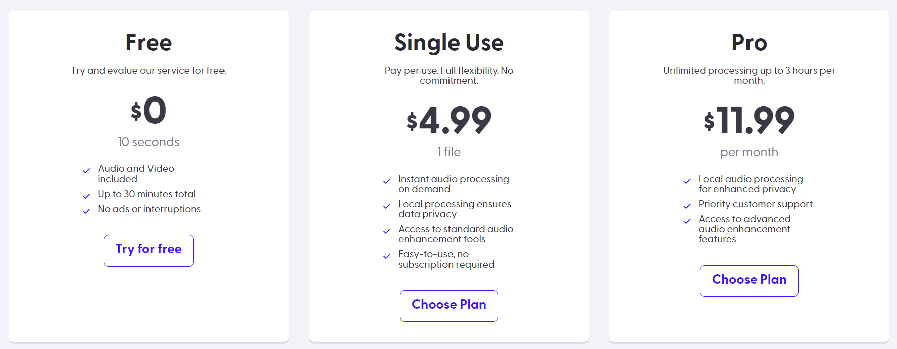 Xound pricing