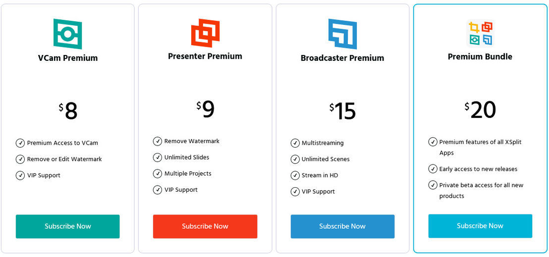 XSplit pricing