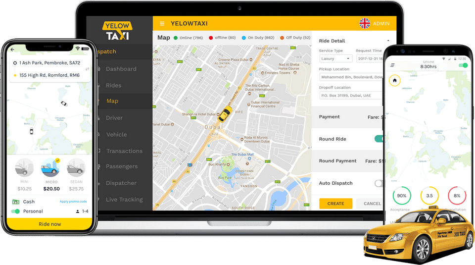 YelowTaxi : screenshot