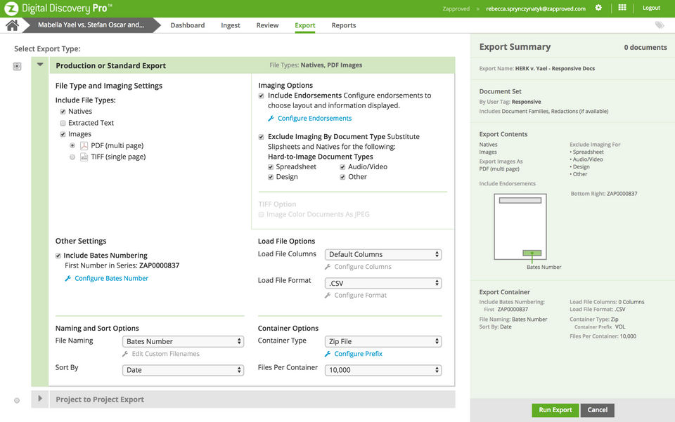 Z-Discovery screenshot: Quickly and easily export data in a variety of flexible formats. -thumb