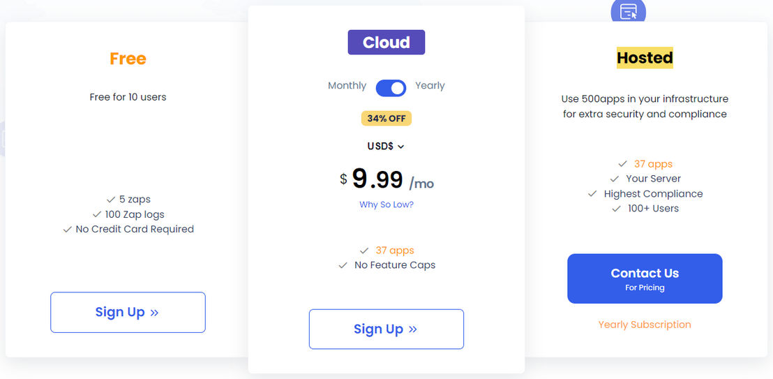 zapup-by-500apps pricing