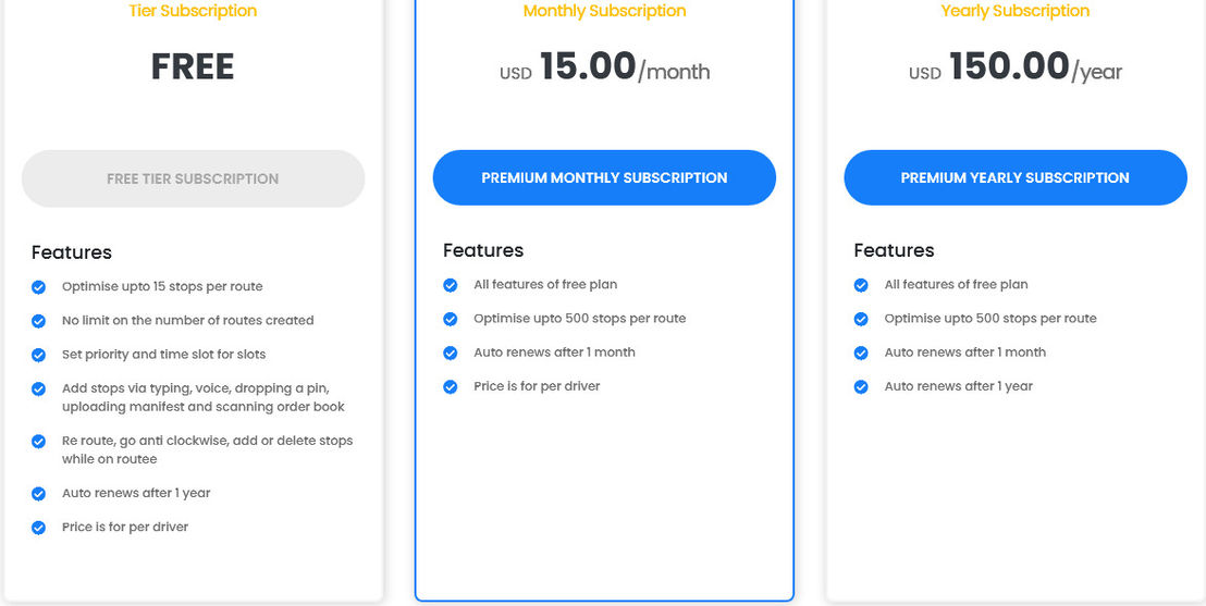 Zeo Route Planner pricing