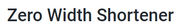 Zero Width Shortener - URL Shorteners