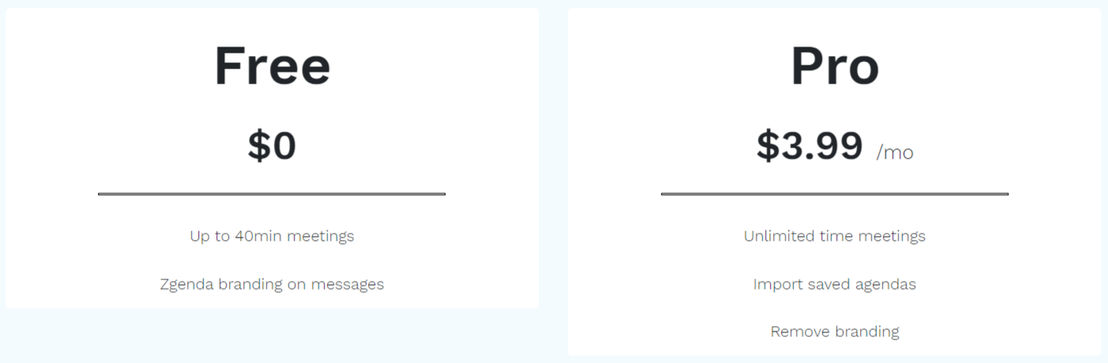 Zgenda pricing
