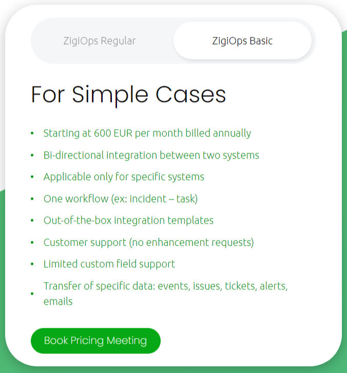 ZigiOps pricing