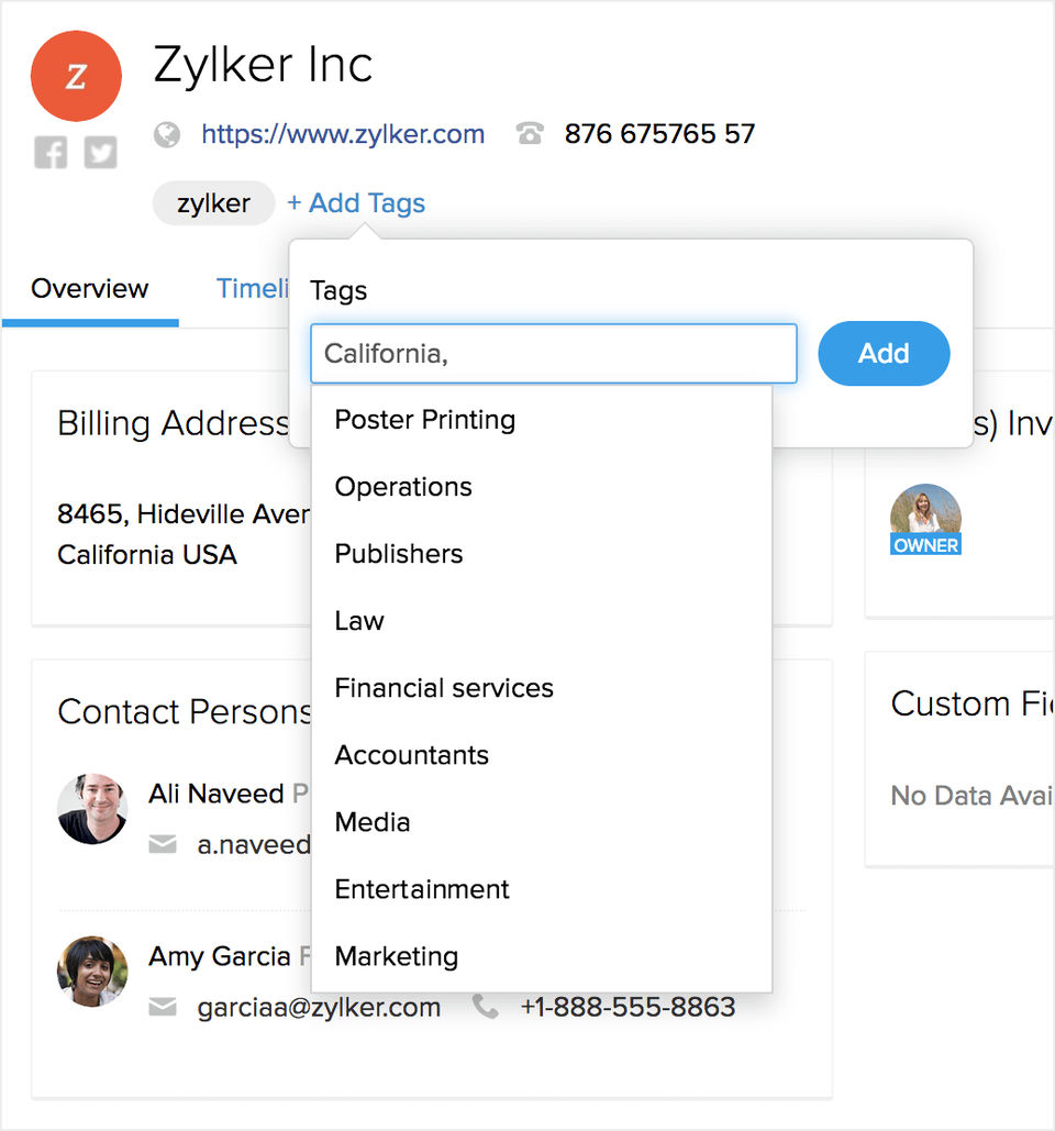 Zoho ContactManager screenshot-thumb