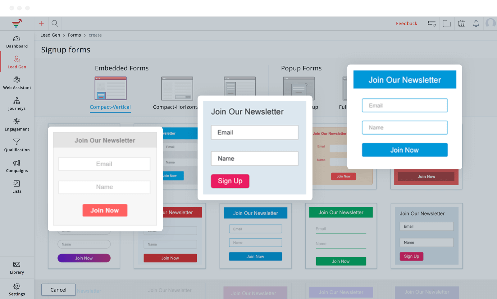 Zoho MarketingHub screenshot