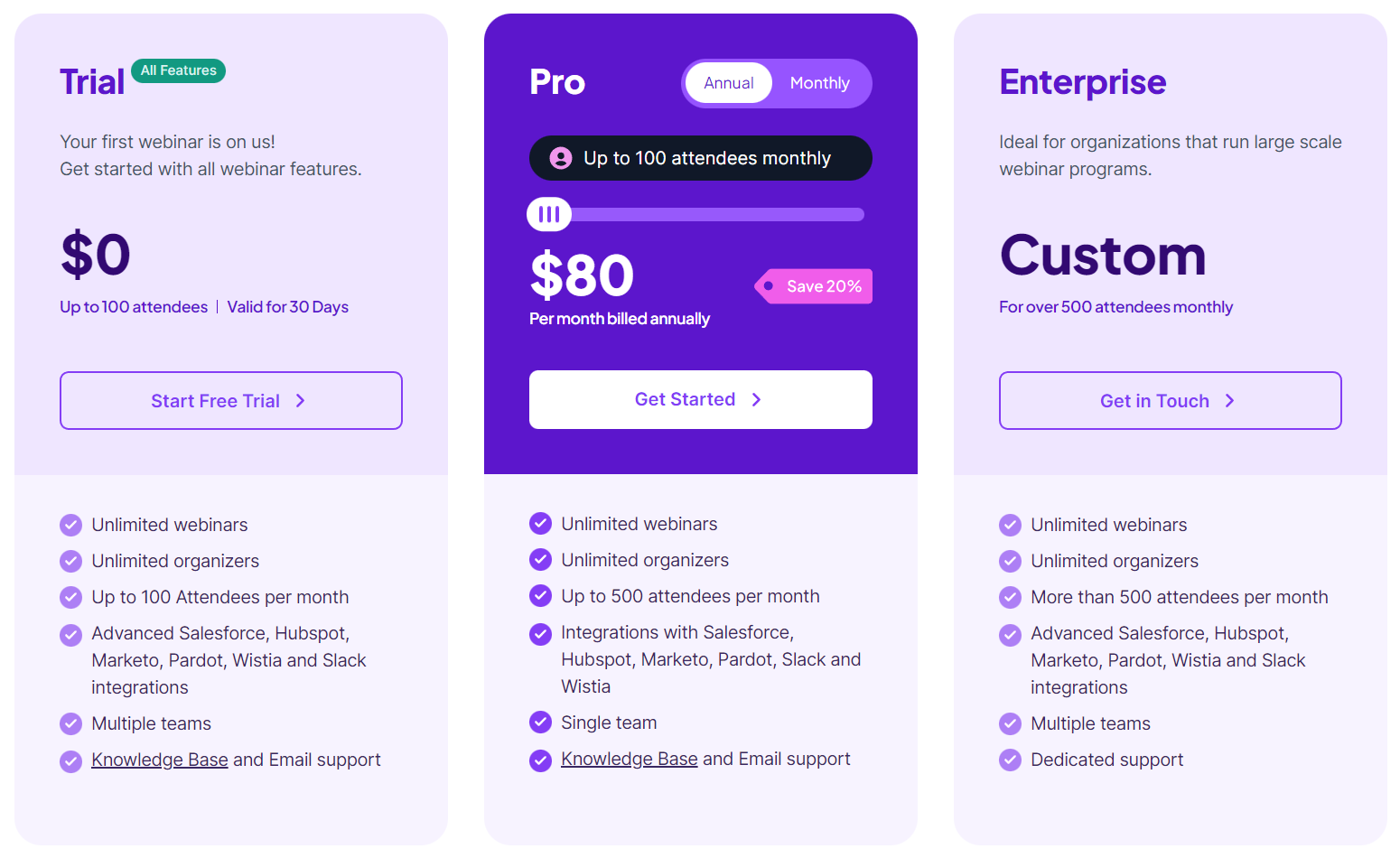 Zuddl Webinar Platform pricing