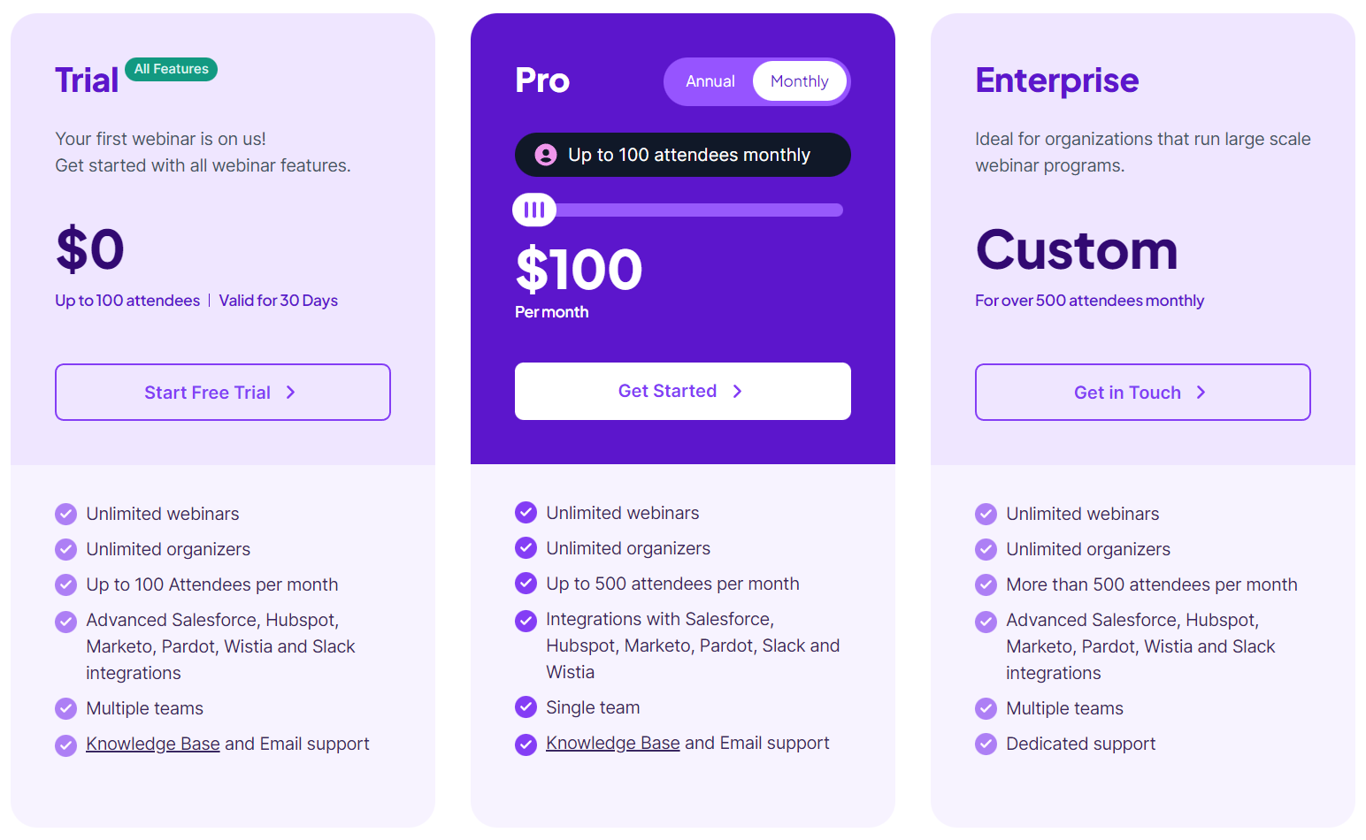 Zuddl Webinar Platform pricing